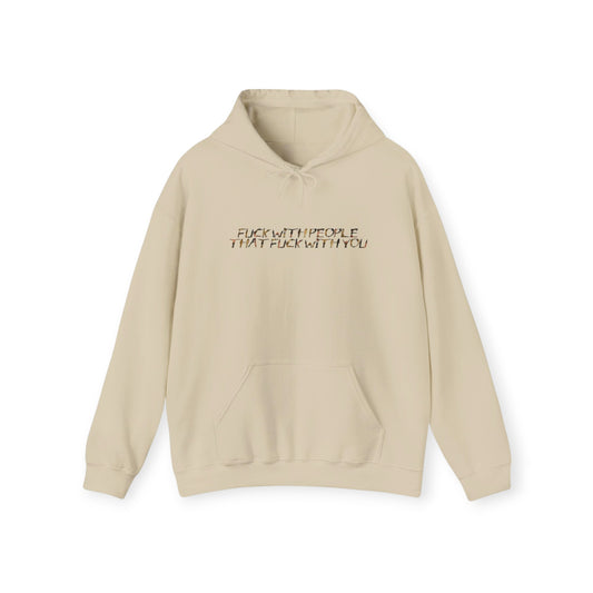 YFA F*** With People Sand Cropped Hoodie